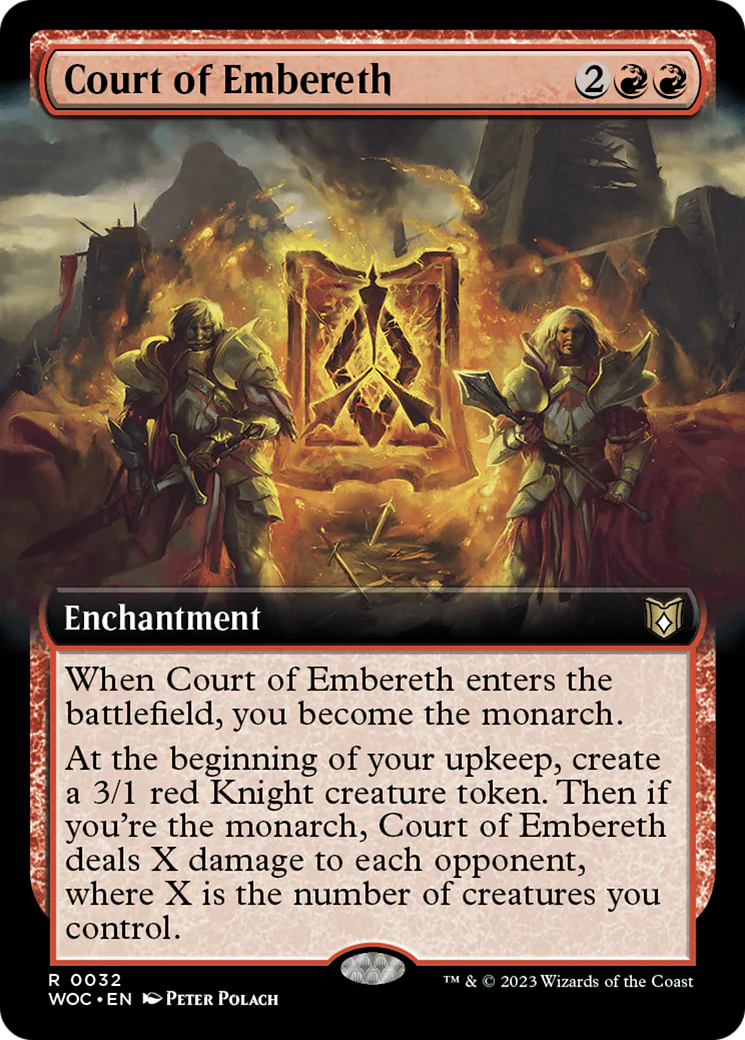 Court of Embereth (Extended Art) (WOC-032)  Foil - Wilds of Eldraine Commander: (Extended Art)