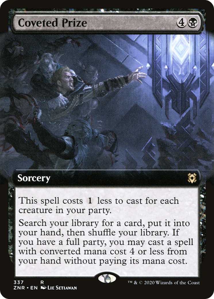 Coveted Prize (Extended Art) (ZNR-337) - Zendikar Rising