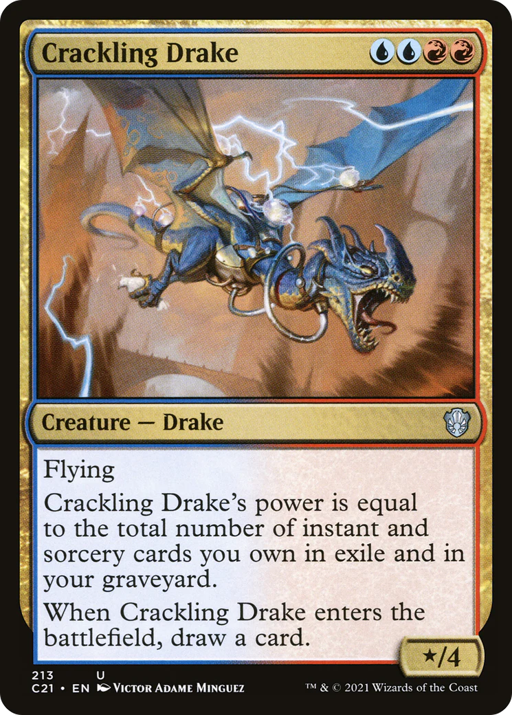Crackling Drake (C21-213)  - Commander 2021