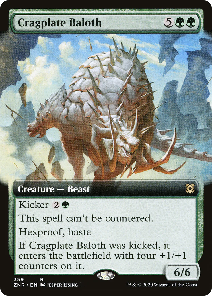 Cragplate Baloth (Extended Art) (ZNR-359)  Foil - Zendikar Rising