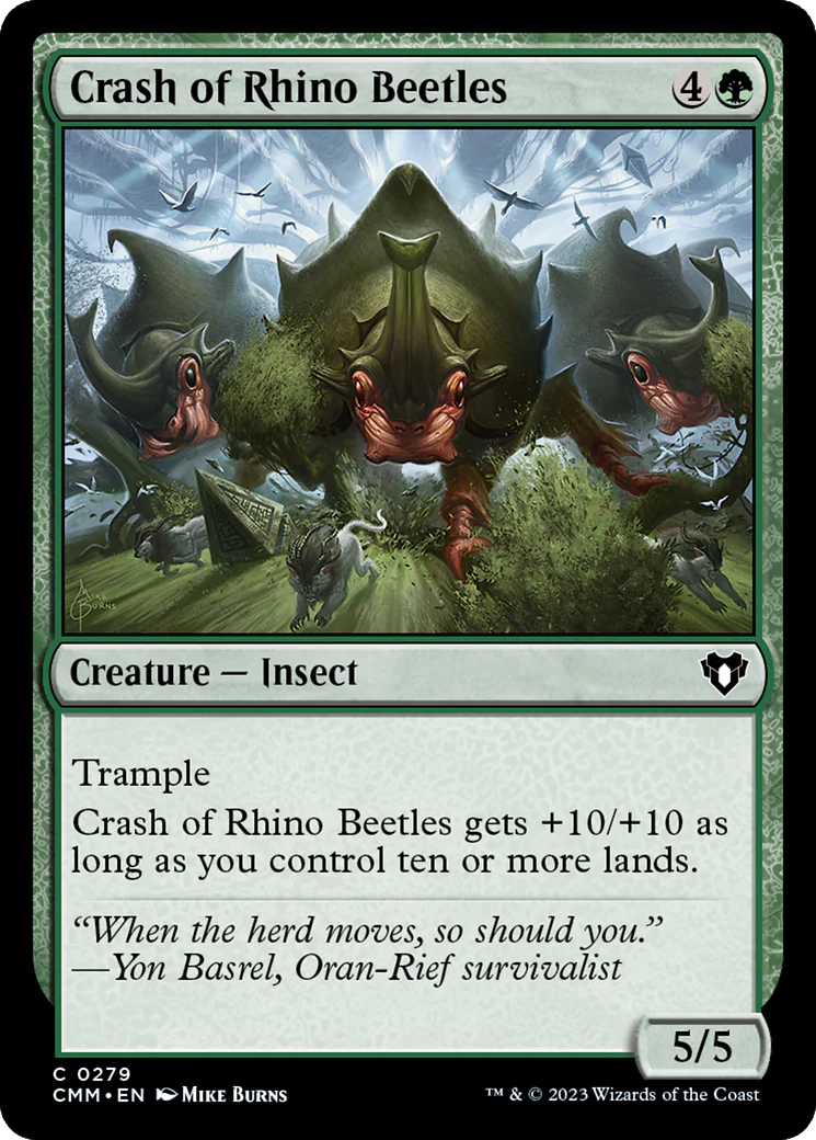 Crash of Rhino Beetles (CMM-279) Foil - Commander Masters