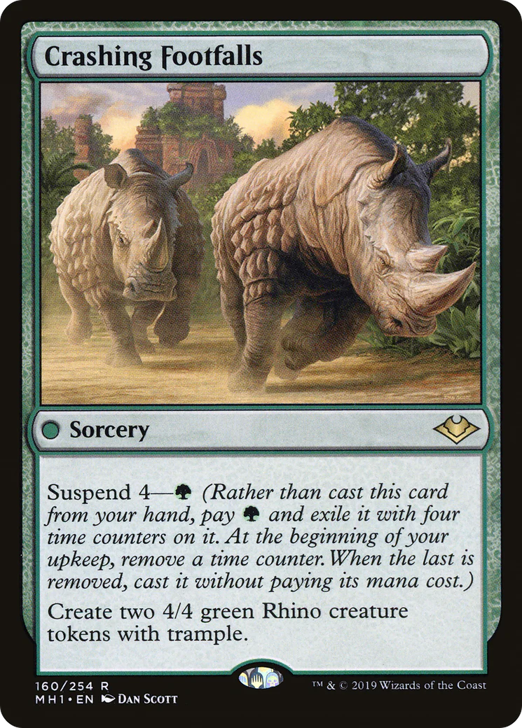 Crashing Footfalls (MH1-160)  Foil - Modern Horizons