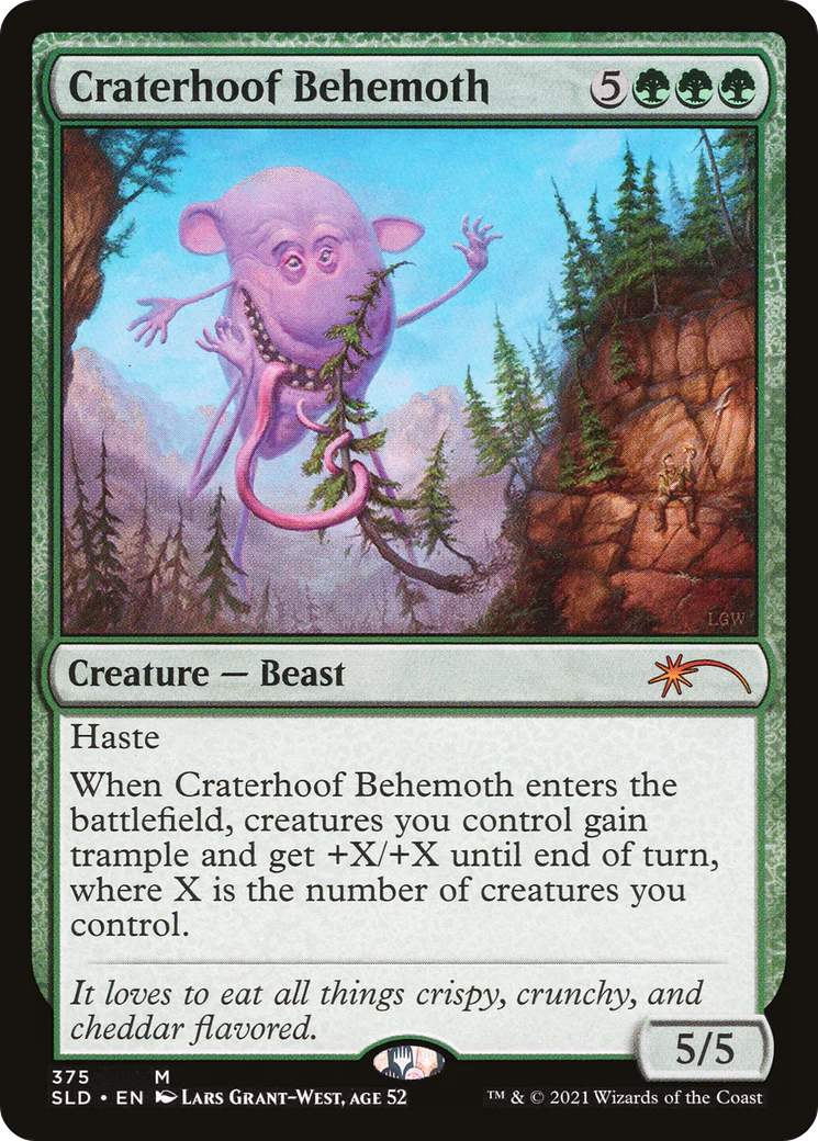 Craterhoof Behemoth (375) (SLD-375)  Foil - Secret Lair Drop