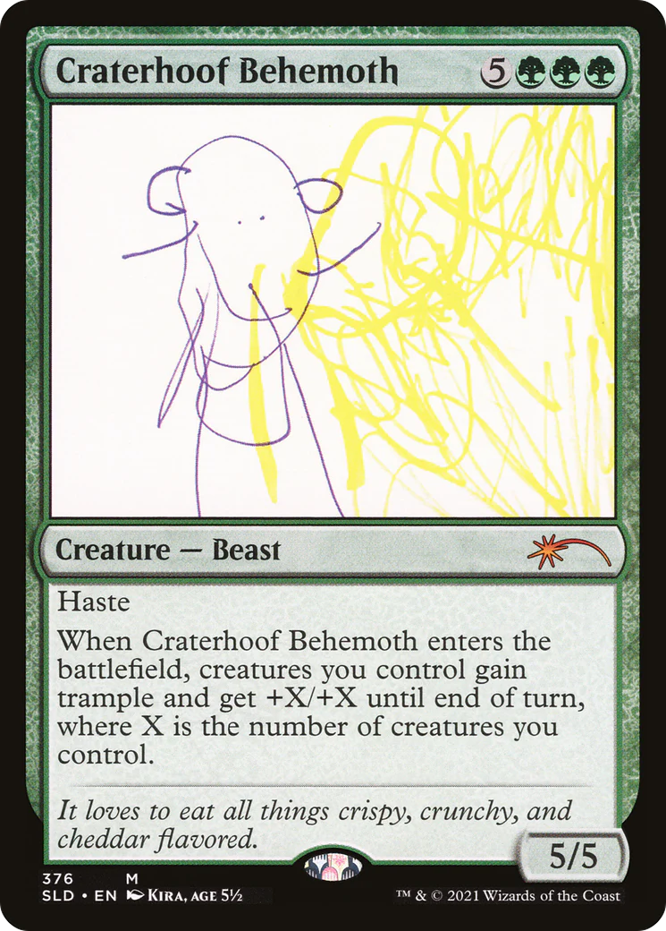 Craterhoof Behemoth (376) (SLD-376)  Foil - Secret Lair Drop