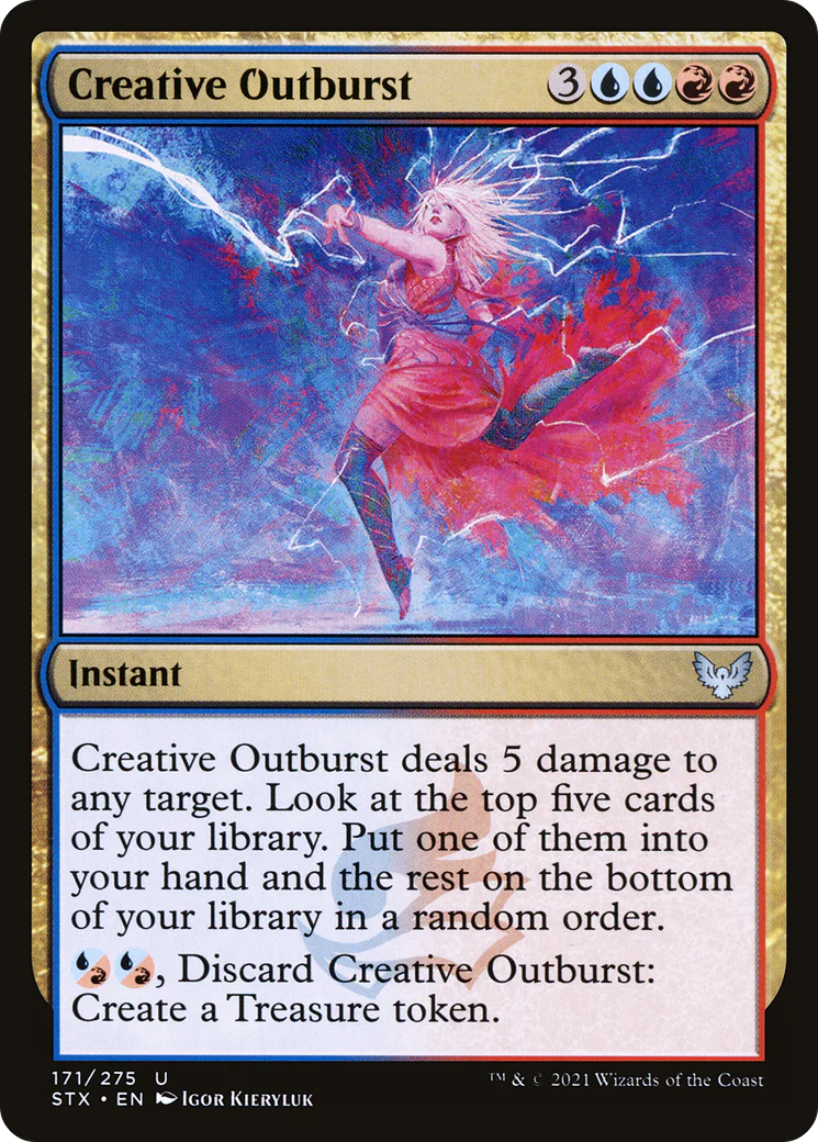 Creative Outburst (STX-171)  Foil - Strixhaven: School of Mages