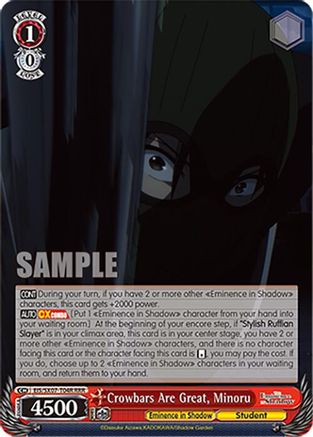 Crowbars Are Great, Minoru (RRR) (EIS/SX07-T04R) - The Eminence in Shadow