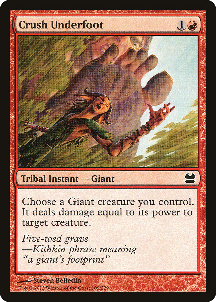 Crush Underfoot (MMA-109)  Foil - Modern Masters