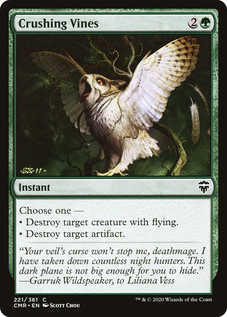 Crushing Vines (CMR-221)  - Commander Legends