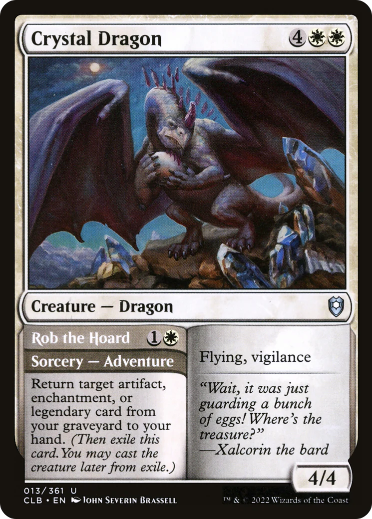 Crystal Dragon (CLB-013) Foil - Commander Legends: Battle for Baldur's Gate