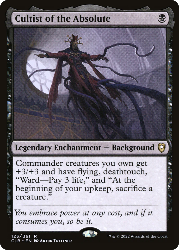 Cultist of the Absolute (CLB-123)  Foil - Commander Legends: Battle for Baldur's Gate