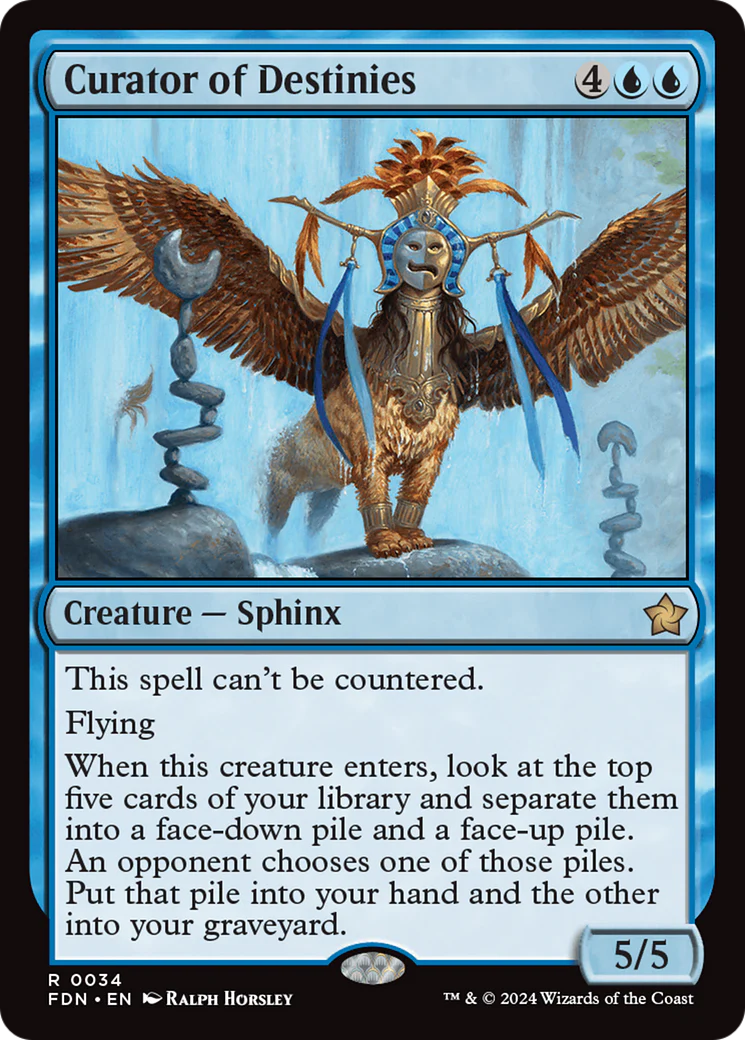 Curator of Destinies (FDN-034)  Foil - Foundations
