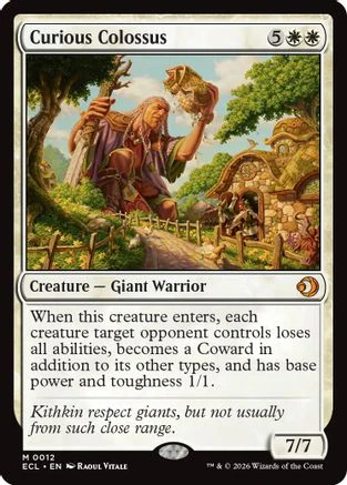 Curious Colossus (ECL-012) Foil - Lorwyn Eclipsed