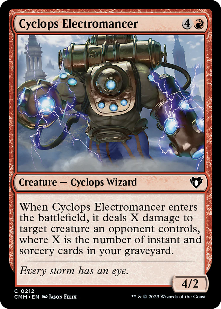 Cyclops Electromancer (CMM-212)  Foil - Commander Masters