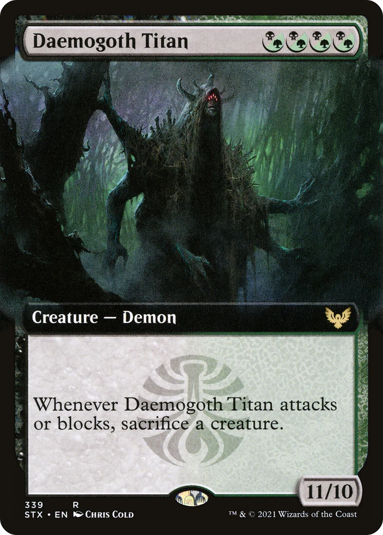 Daemogoth Titan (Extended Art) (STX-339)  - Strixhaven: School of Mages: (Extended Art)