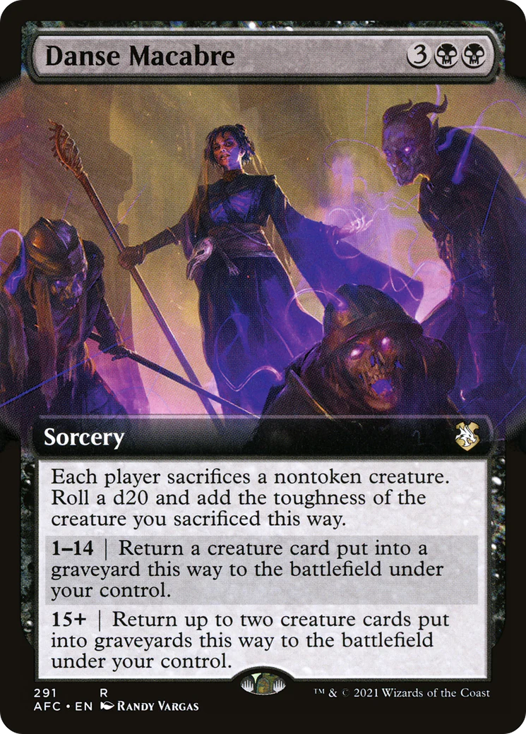 Danse Macabre (Extended Art) (AFC-291) - Adventures in the Forgotten Realms Commander