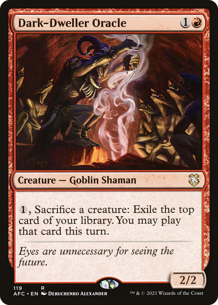 Dark-Dweller Oracle (AFC-119) - Adventures in the Forgotten Realms Commander