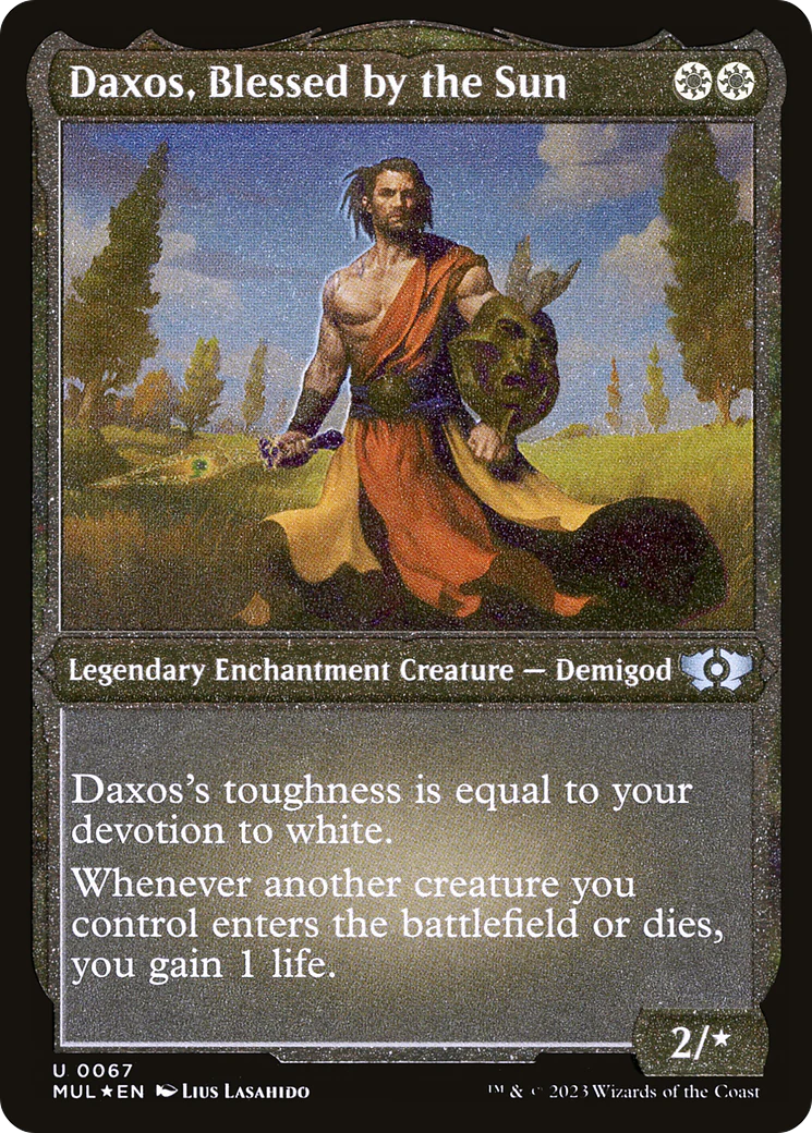 Daxos, Blessed by the Sun (Foil Etched) (MUL-067)  Foil - Multiverse Legends: (enchantment)
