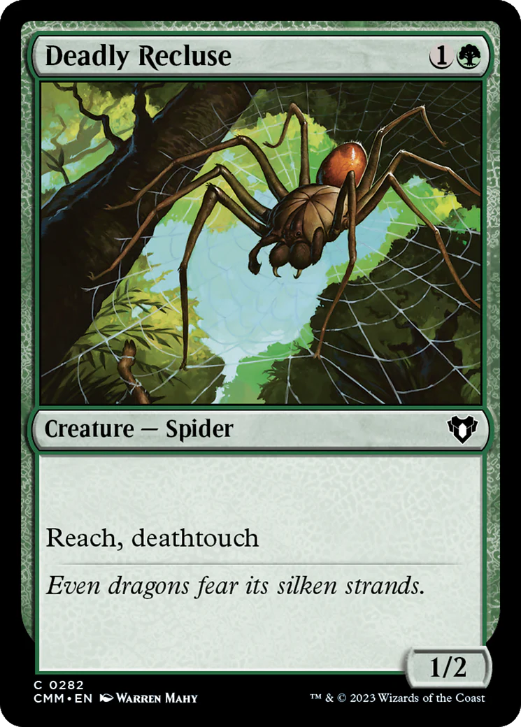 Deadly Recluse (CMM-282)  Foil - Commander Masters
