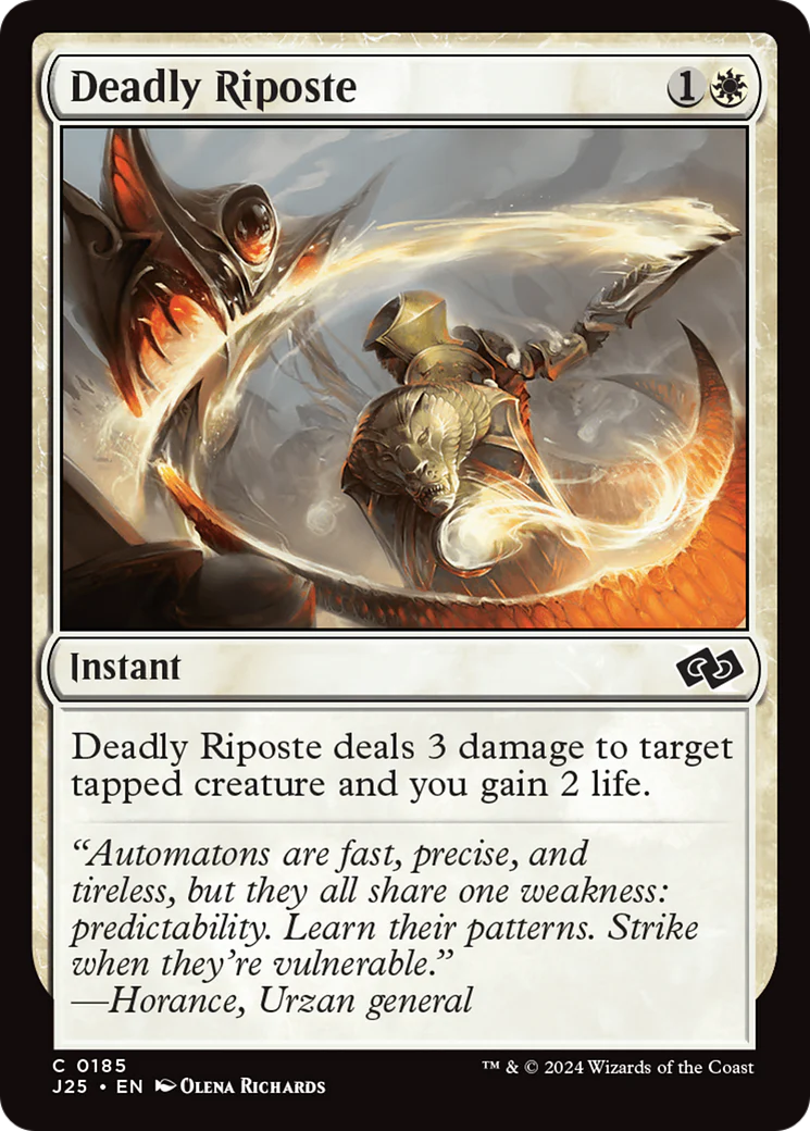 Deadly Riposte (J25-185)  - Foundations Jumpstart