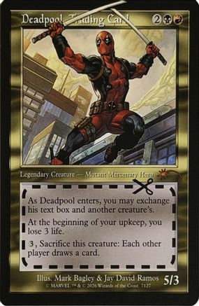 Deadpool, Trading Card (7127) (SLD-7127)  Foil - Secret Lair Drop Series