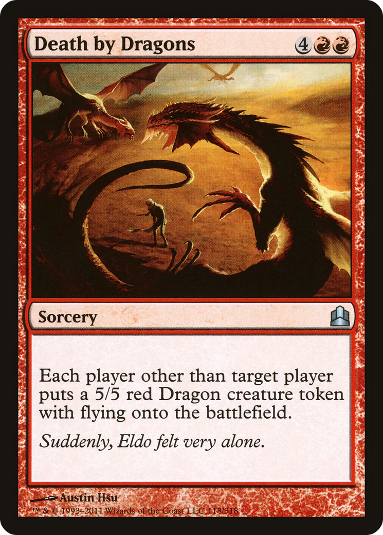 Death by Dragons (CMD-118)  - Commander 2011