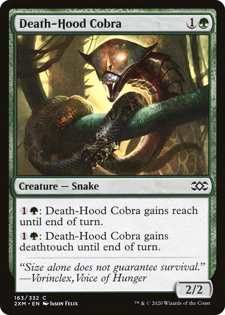 Death-Hood Cobra (2XM-163)  Foil - Double Masters