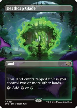 Deathcap Glade (Borderless) (SOS-301)  Foil - Secrets of Strixhaven