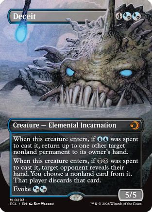 Deceit (Borderless) (ECL-293)  - Lorwyn Eclipsed