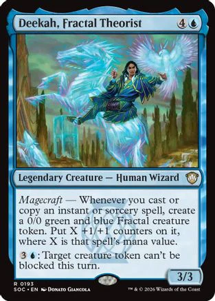 Deekah, Fractal Theorist (SOC-193)  - Commander: Secrets of Strixhaven