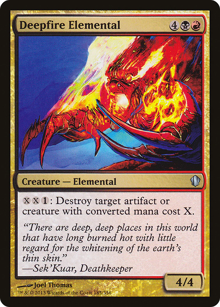 Deepfire Elemental (C13-185) - Commander 2013