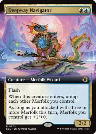 Deepway Navigator (Extended Art) (ECL-370)  Foil - Lorwyn Eclipsed