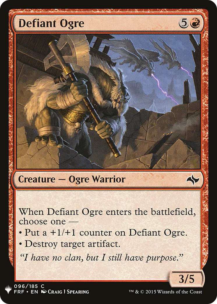 Defiant Ogre (LIST-FRF-96)  - The List