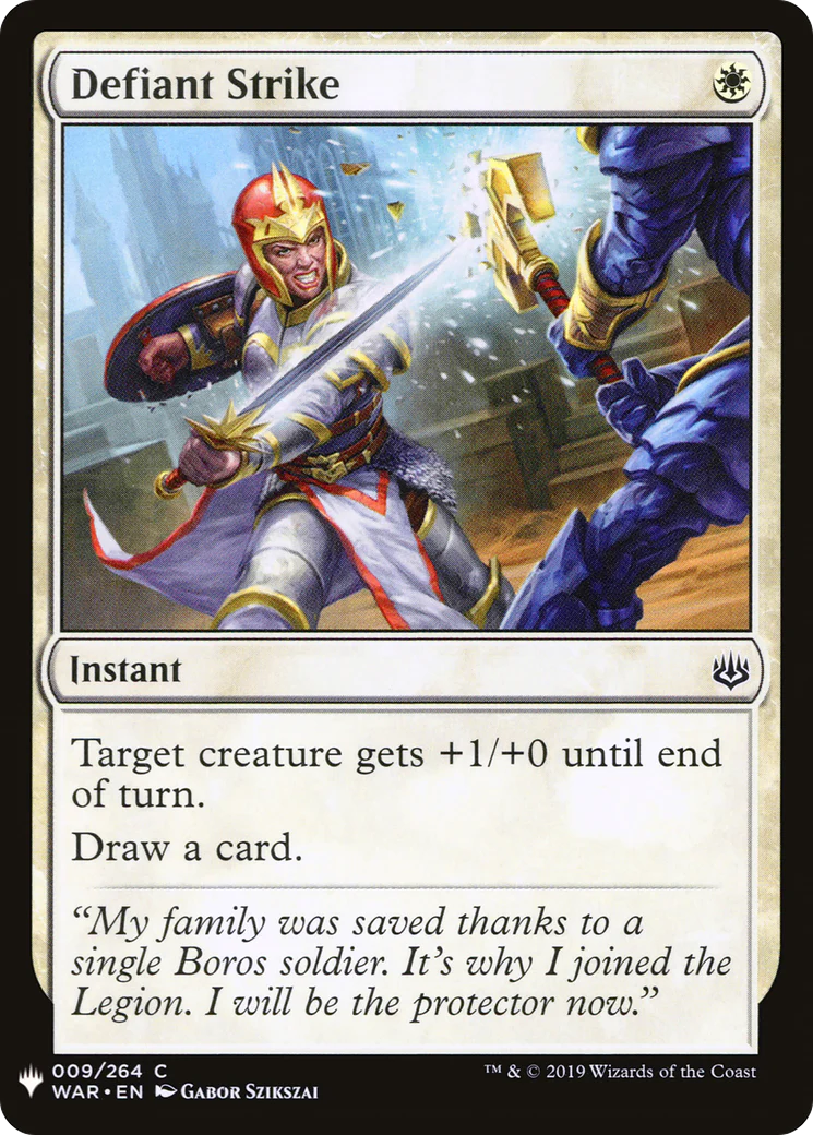 Defiant Strike (LIST-WAR-9)  - The List