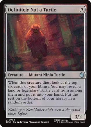 Definitely Not a Turtle (TMC-098)  - Commander: Teenage Mutant Ninja Turtles