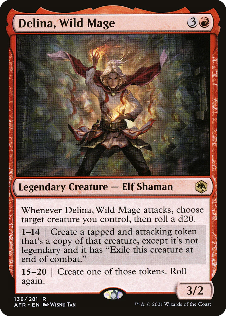 Delina, Wild Mage (AFR-138)  - Adventures in the Forgotten Realms