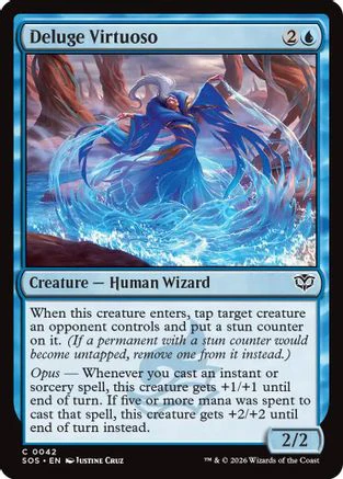 Deluge Virtuoso (SOS-042)  Foil - Secrets of Strixhaven
