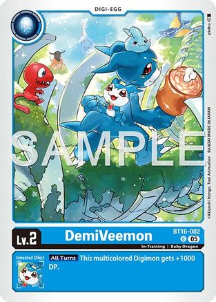 DemiVeemon - BT16-002 (Reprint) (BT16-002) - Advanced Booster Digimon Generation Foil