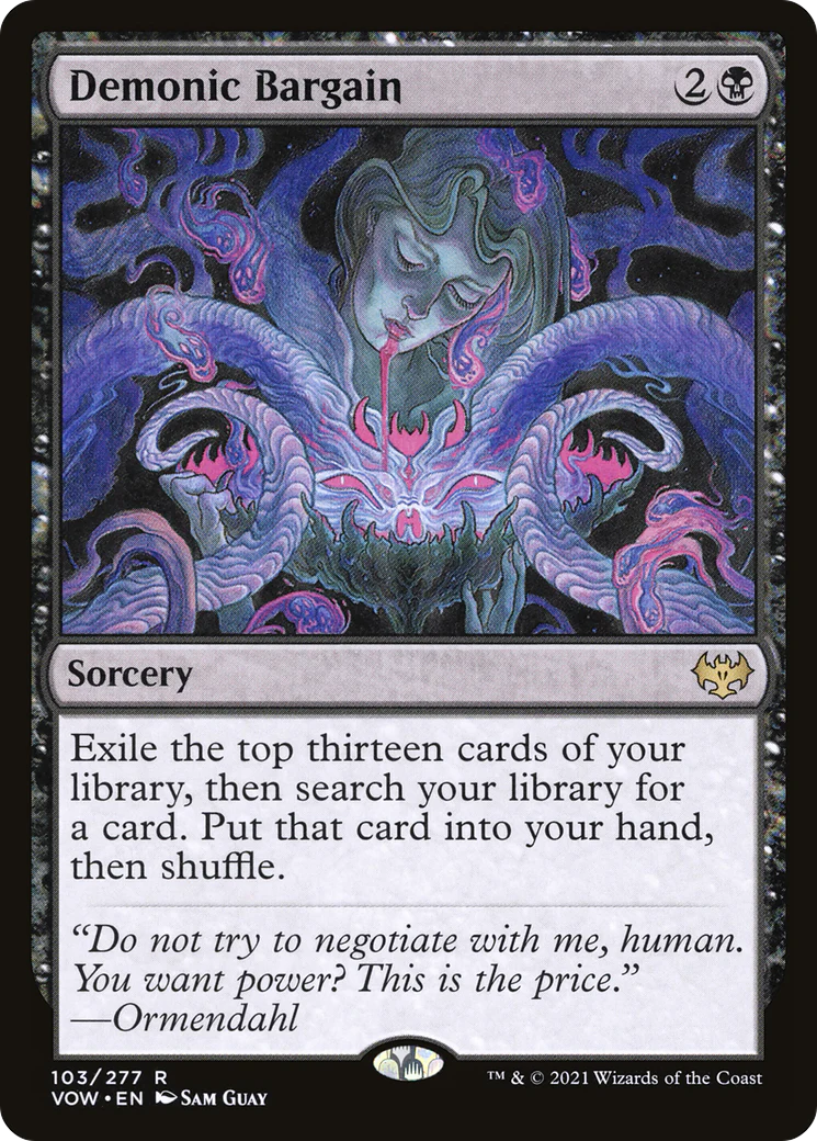 Demonic Bargain (VOW-103)  Foil - Innistrad: Crimson Vow