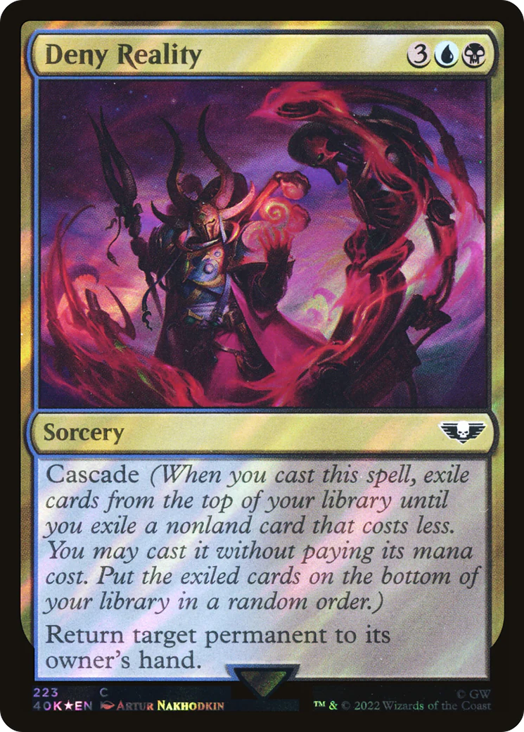 Deny Reality (Surge Foil) (40K-223)  Foil - Warhammer 40,000 Commander