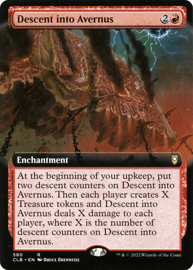 Descent into Avernus (Extended Art) (CLB-580)  Foil - Commander Legends: Battle for Baldur's Gate: (Extended Art)