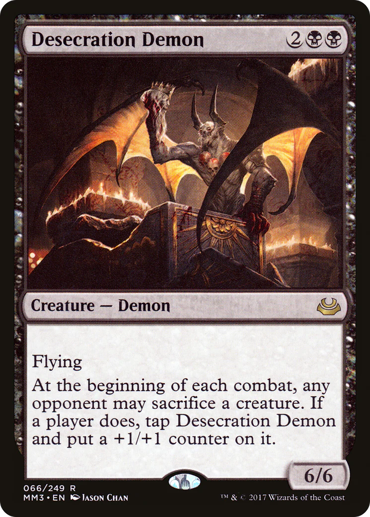 Desecration Demon (MM3-066) Foil - Modern Masters 2017