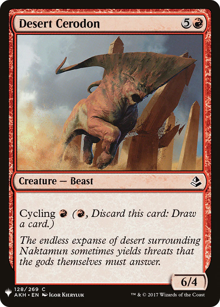 Desert Cerodon (LIST-AKH-128)  - The List