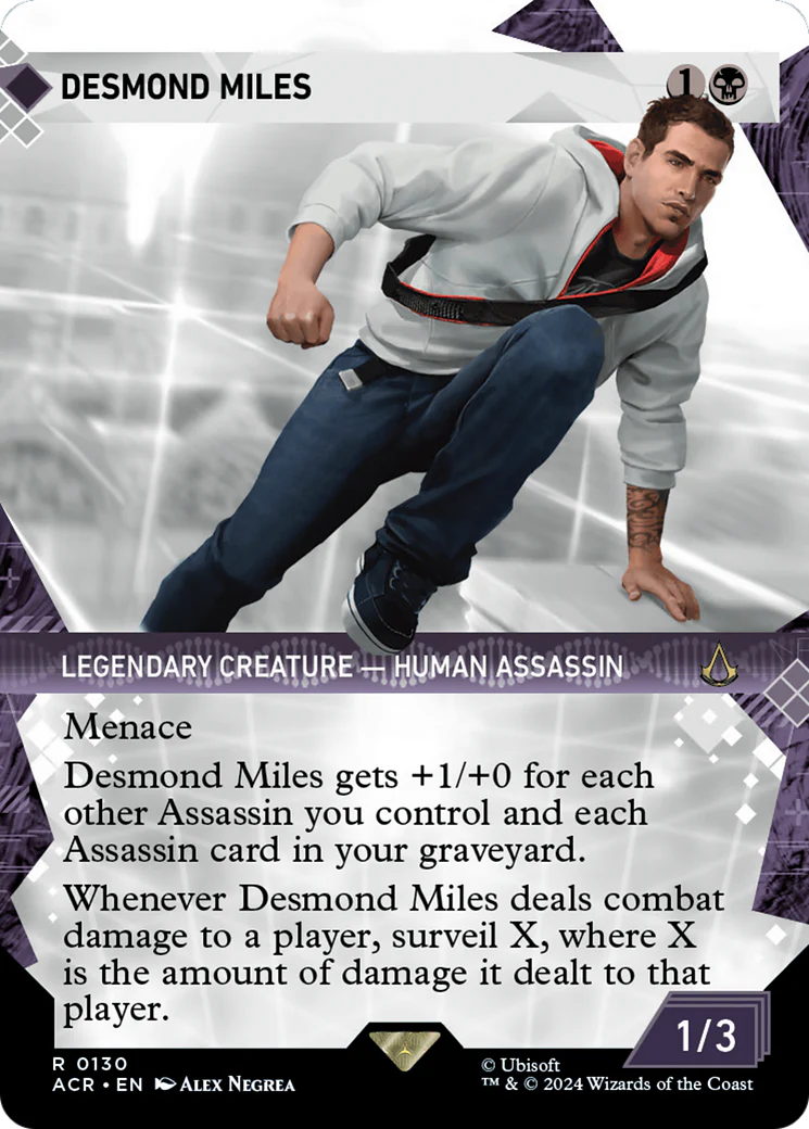 Desmond Miles (Showcase) (ACR-130)  - Assassin's Creed: (Showcase) (Borderless)