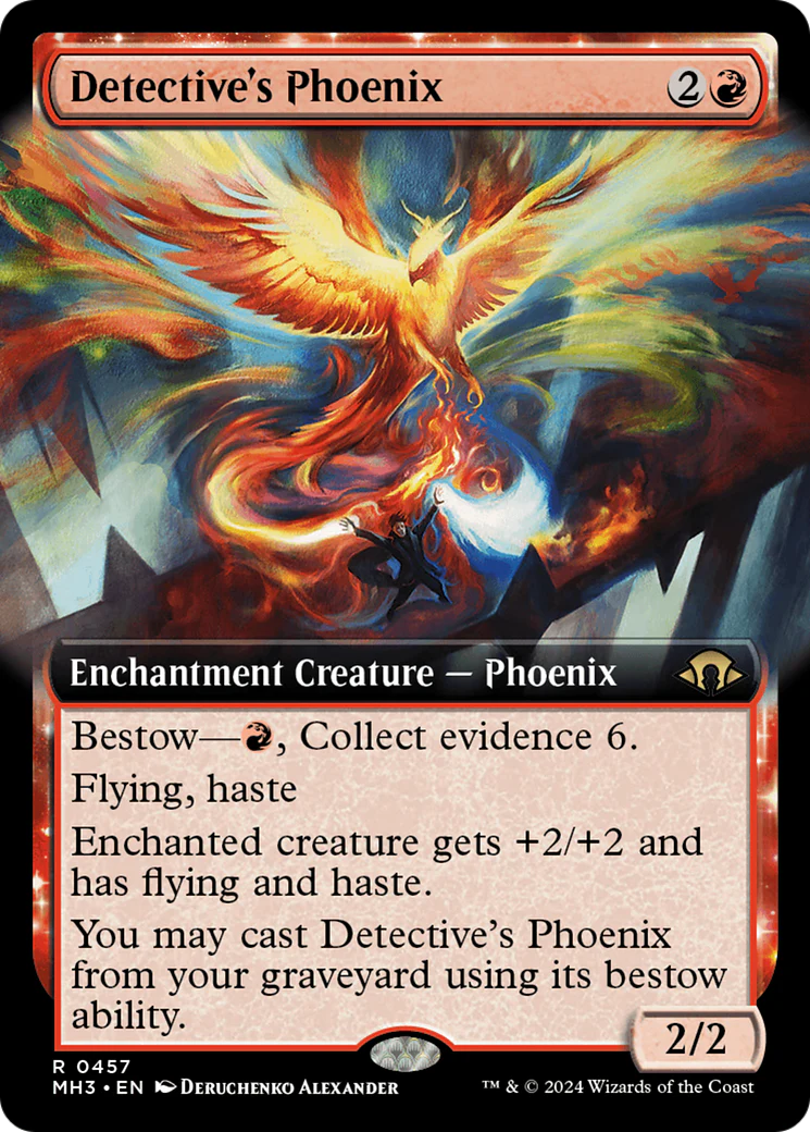 Detective's Phoenix (Extended Art) (MH3-457)  Foil - Modern Horizons 3: (Extended Art, enchantment)