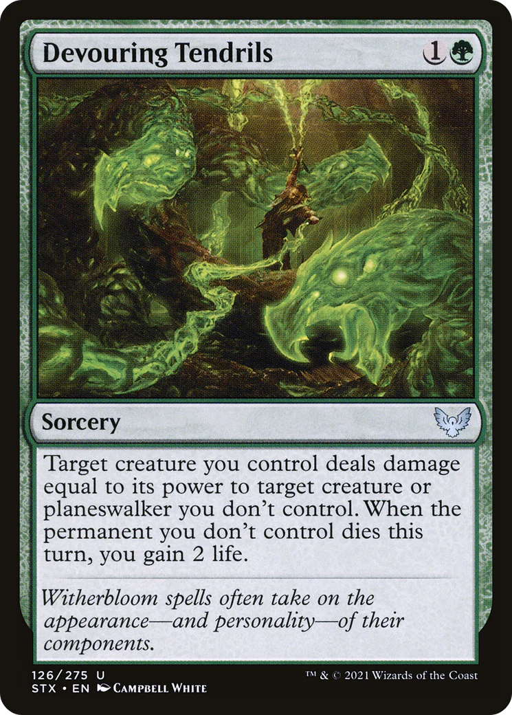 Devouring Tendrils (STX-126)  - Strixhaven: School of Mages