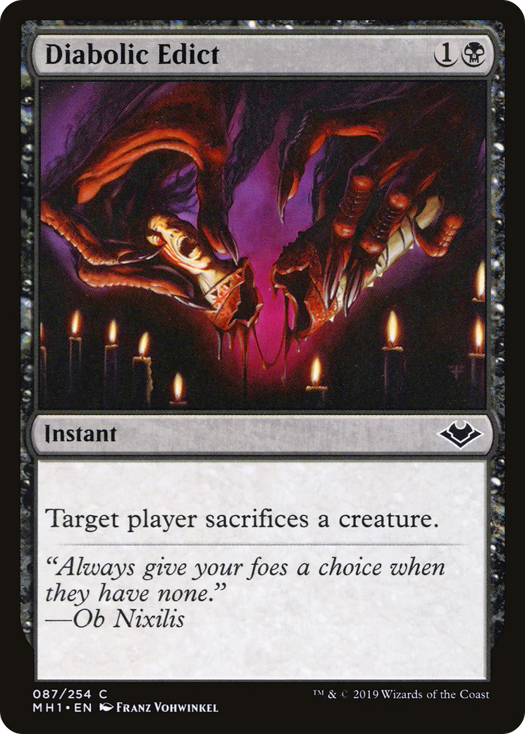 Diabolic Edict (MH1-087)  - Modern Horizons