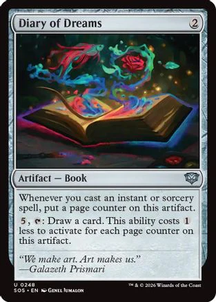 Diary of Dreams (SOS-248)  Foil - Secrets of Strixhaven