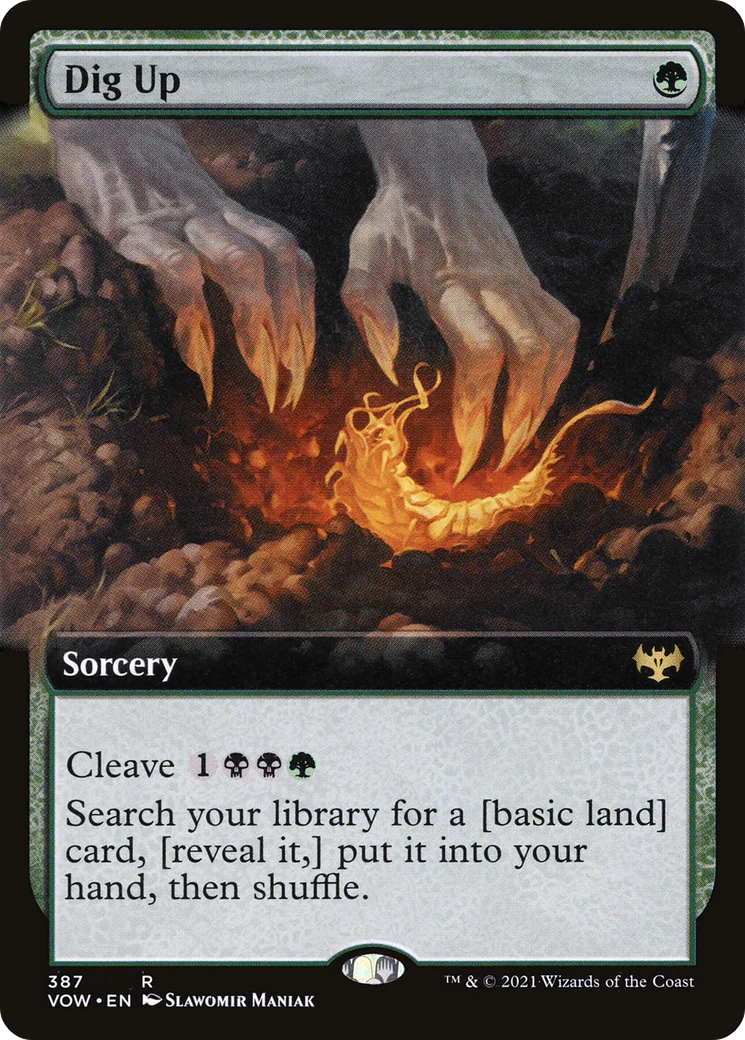 Dig Up (Extended Art) (VOW-387)  Foil - Innistrad: Crimson Vow: (Extended Art)