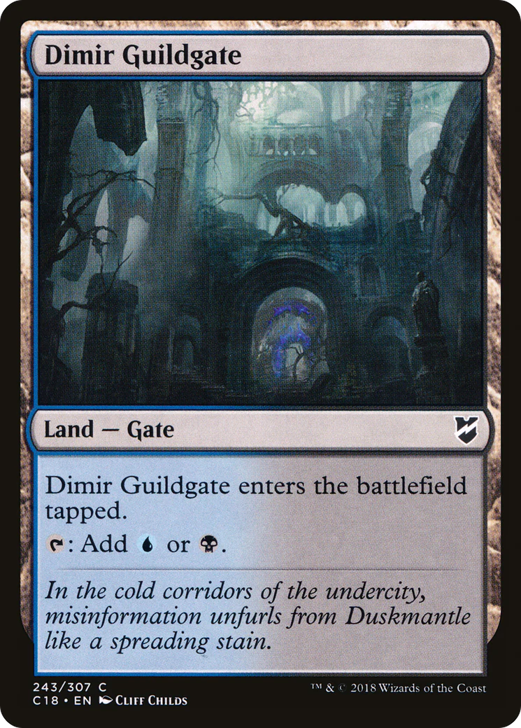 Dimir Guildgate (C18-243)  - Commander 2018