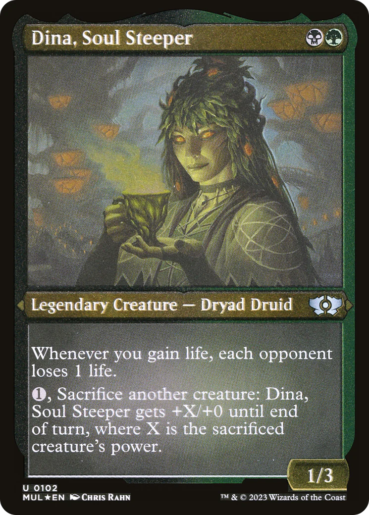 Dina, Soul Steeper (Foil Etched) (MUL-102)  Foil - Multiverse Legends
